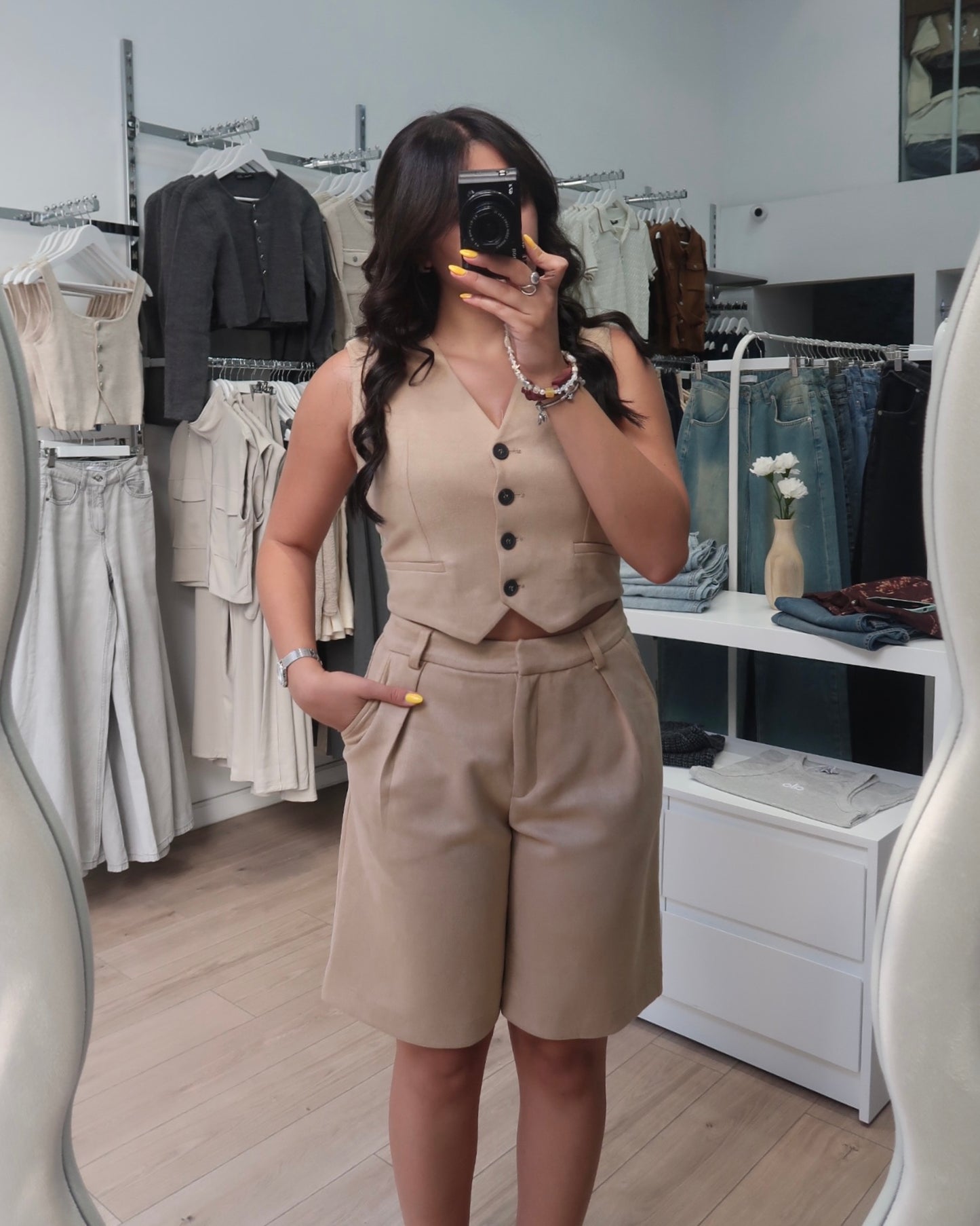 Beige 2 Piece Set