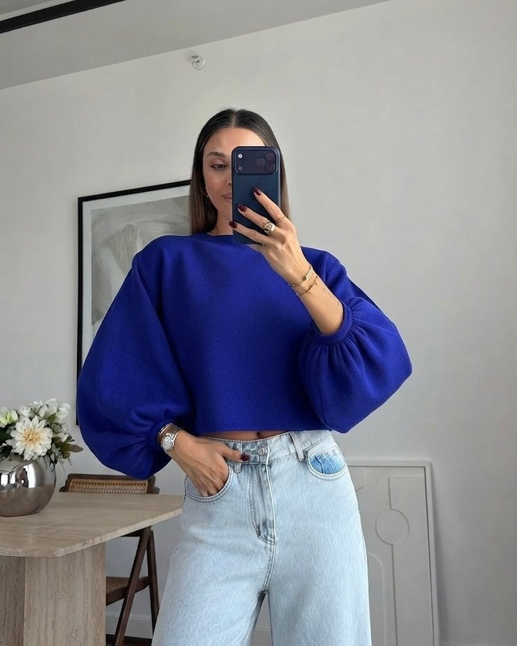 Royal Blue Blouse