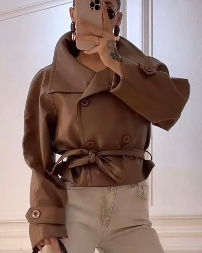 Camel Leather Jacket