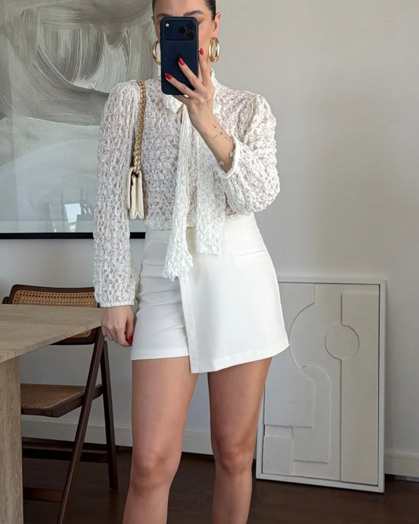 White Skorts