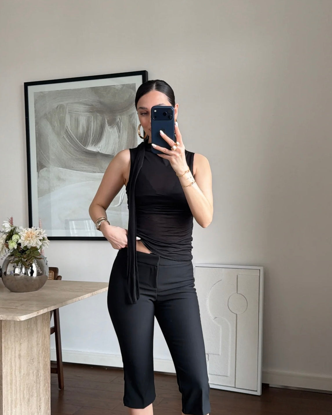 Black Transparent Top