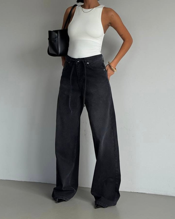 Black Wide Leg Jeans