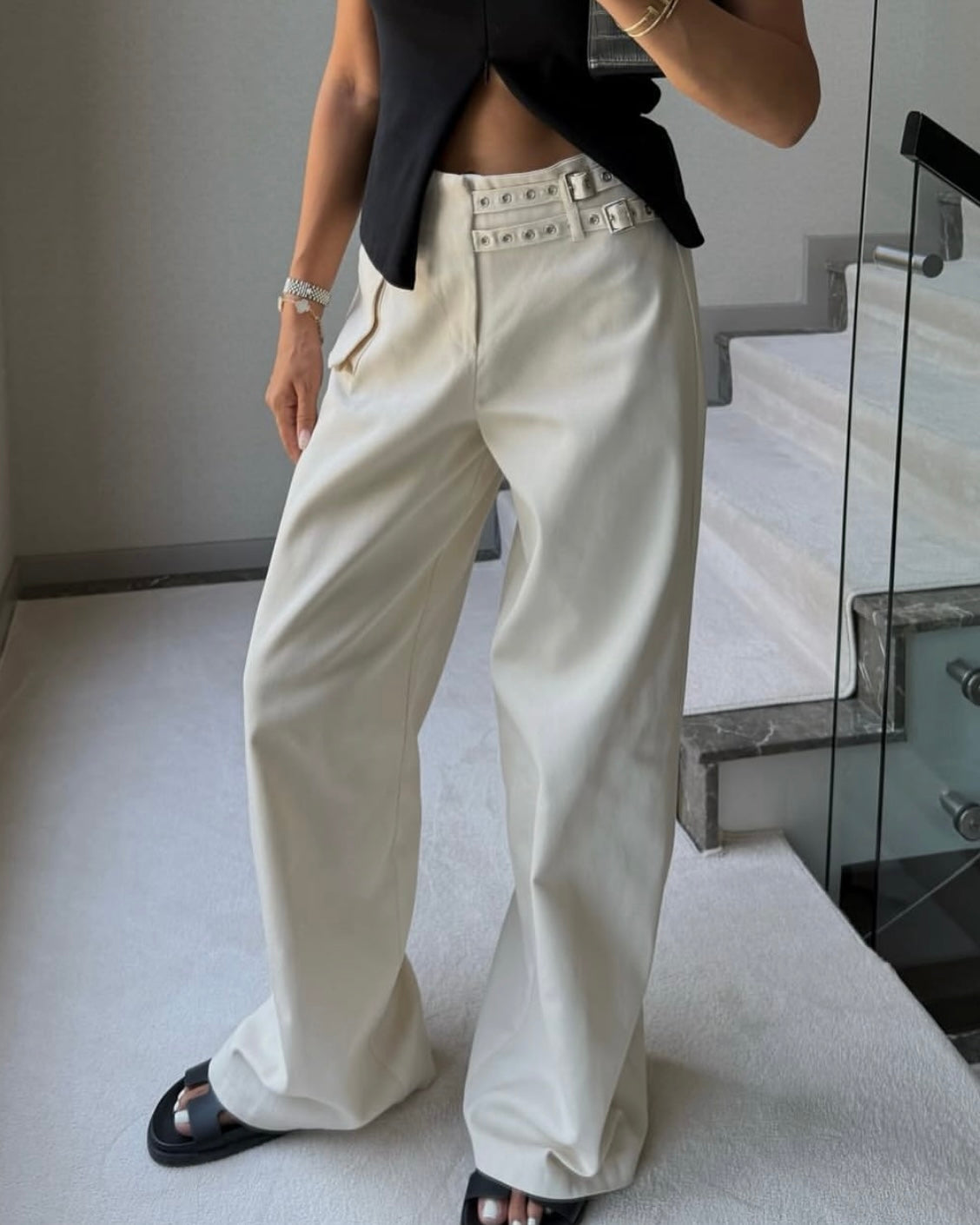 Beige Pants