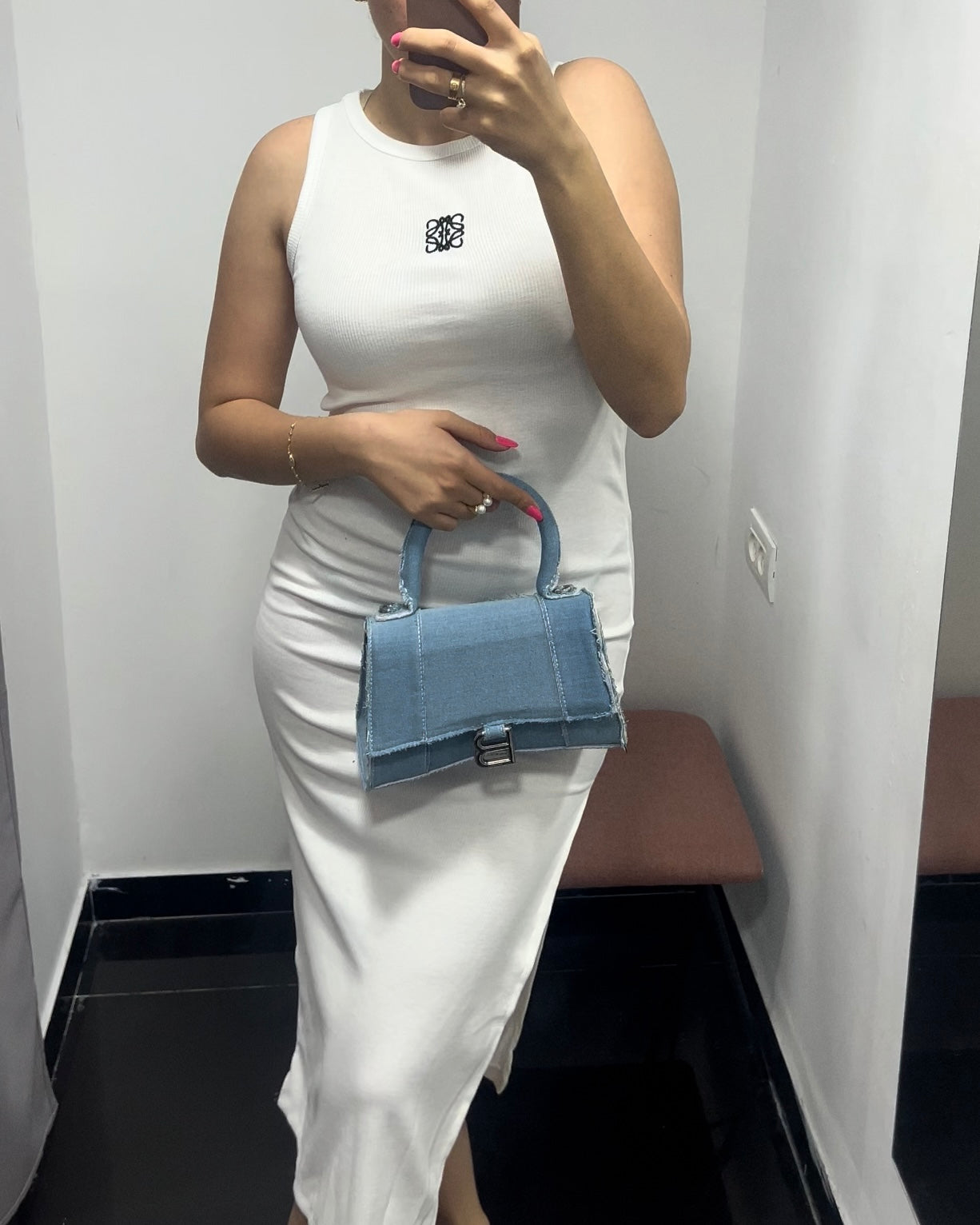 White Loewe Dress