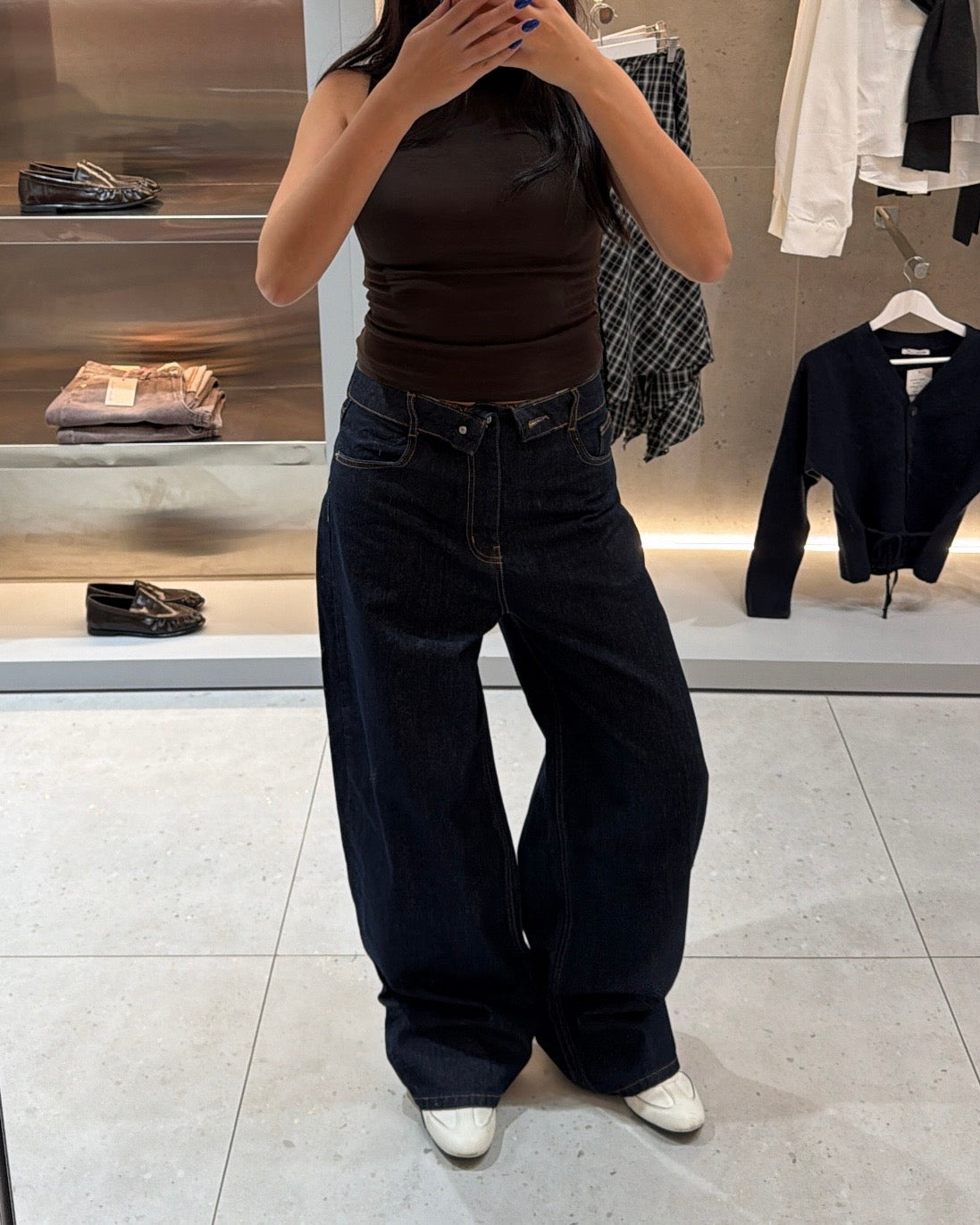 Flipped Waist Jeans
