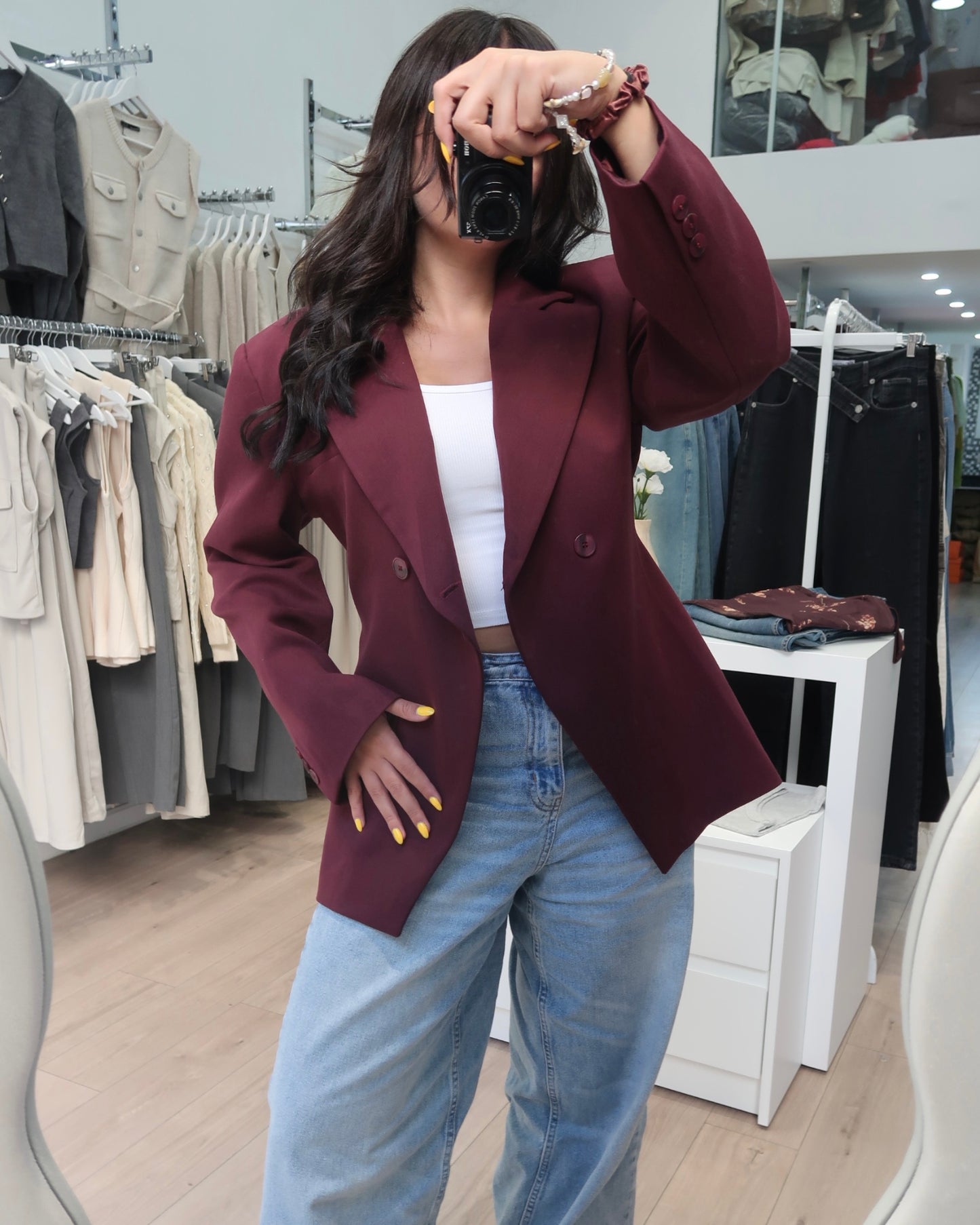 Burgundy Blazer