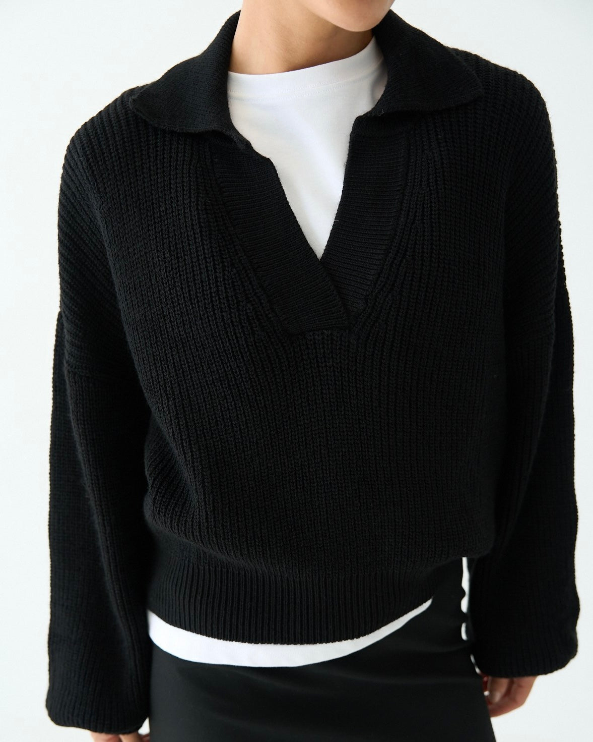 Black Knitted Sweater