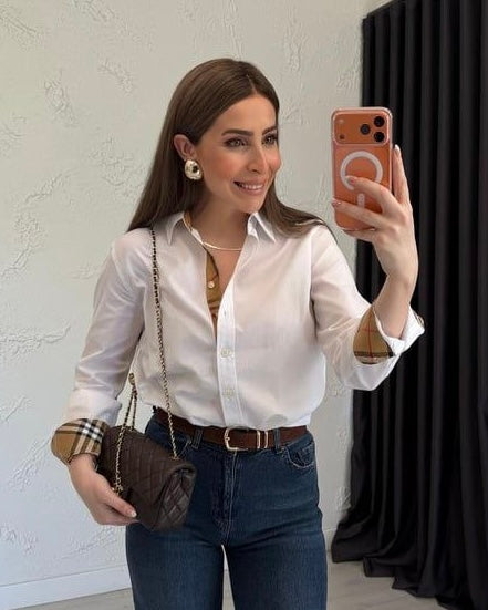 White Burberry Shirt