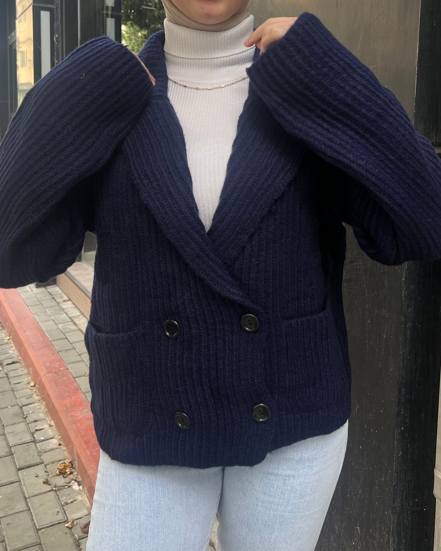 Navy Cardigan