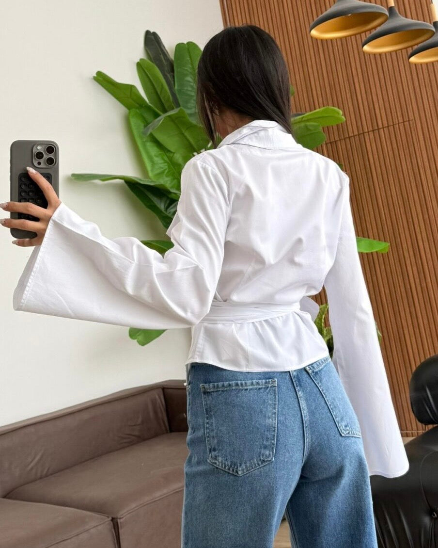 White Tied Shirt
