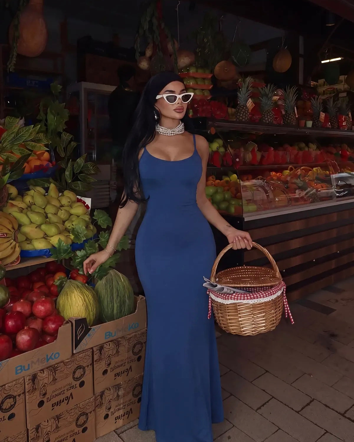 Blue Basic Dress
