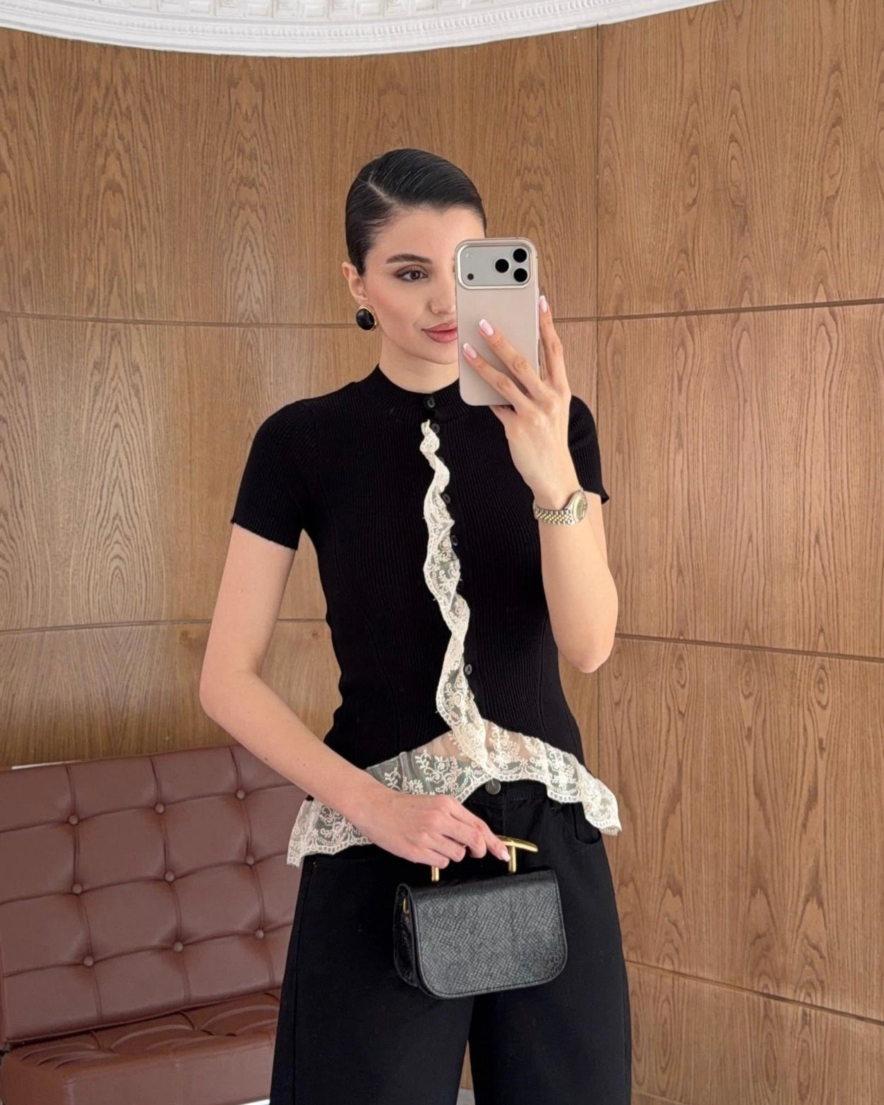 Black Lace Top
