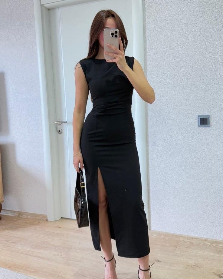Black Dress With Slit