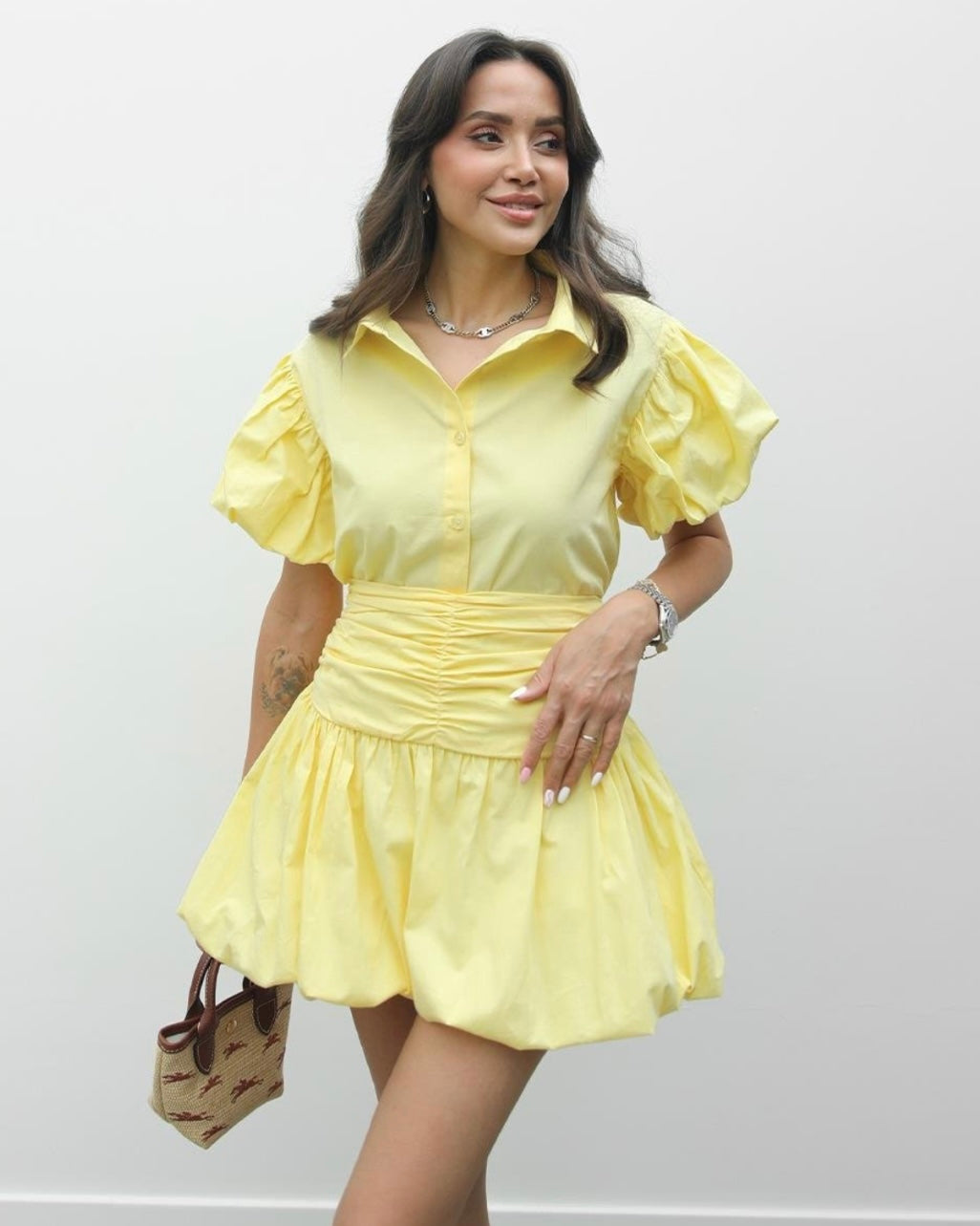 Yellow Set (Shirt & Skirt)