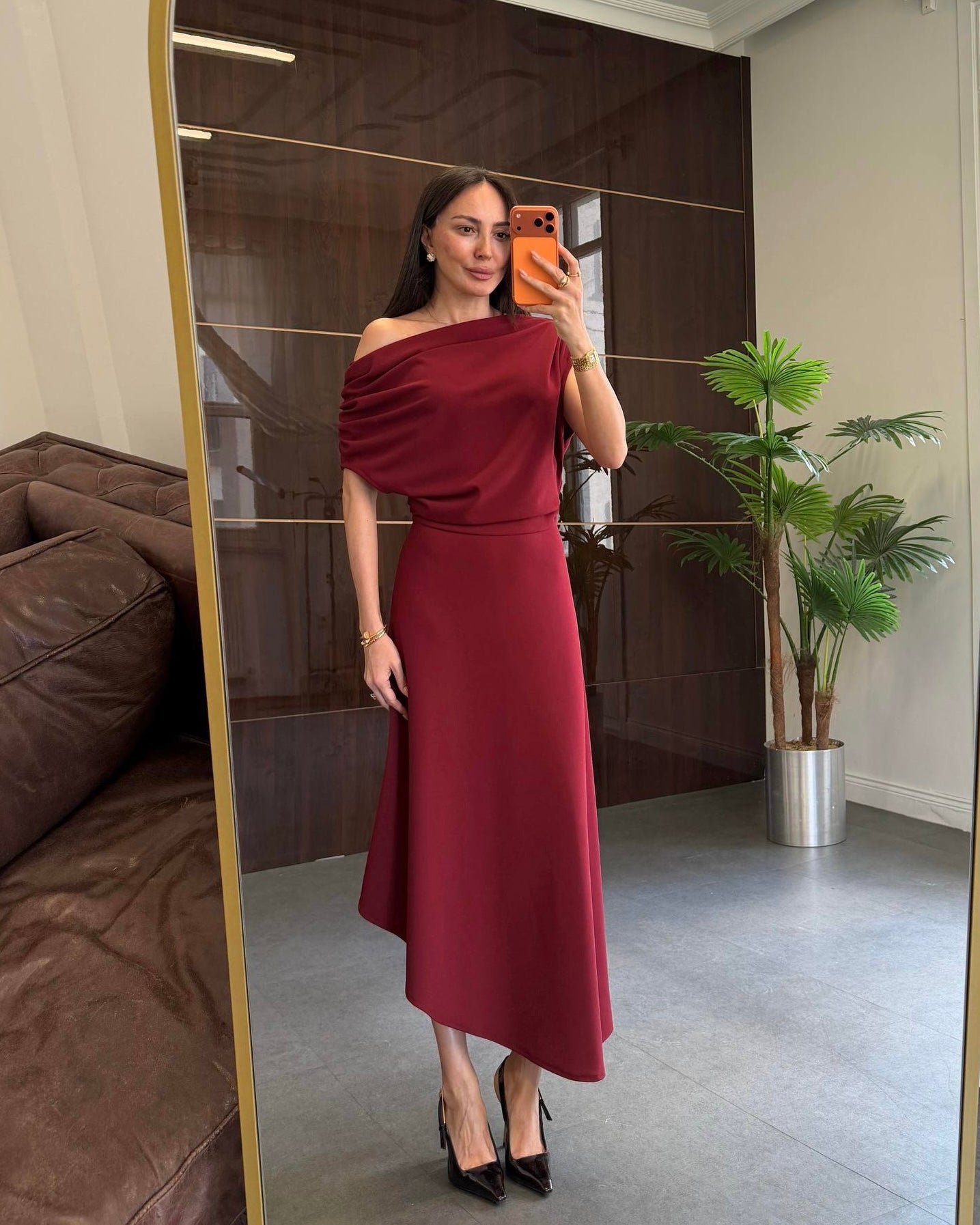 Burgundy Dress
