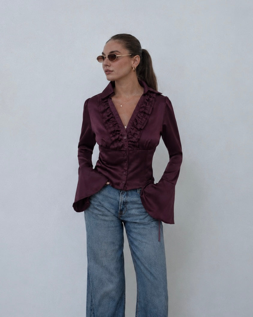 Burgundy Shirt