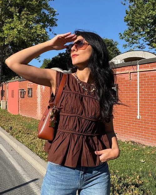 Brown Blouse