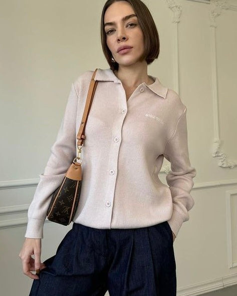 Light Pink Miu Miu Cardigan