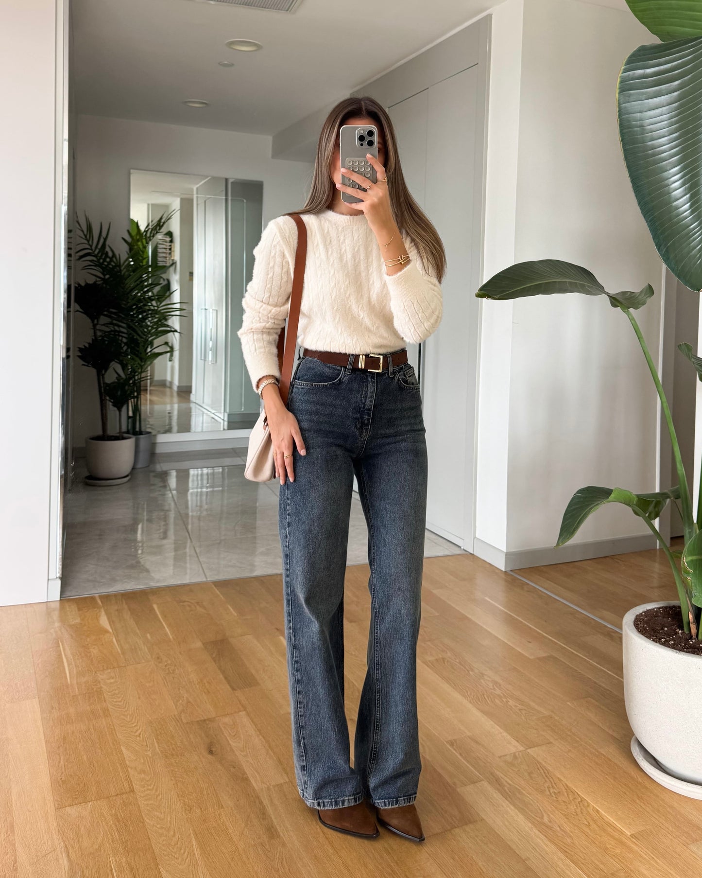 Blue Jeans with Belt