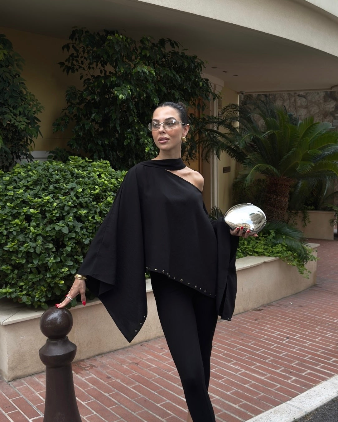 Black Flowy Blouse