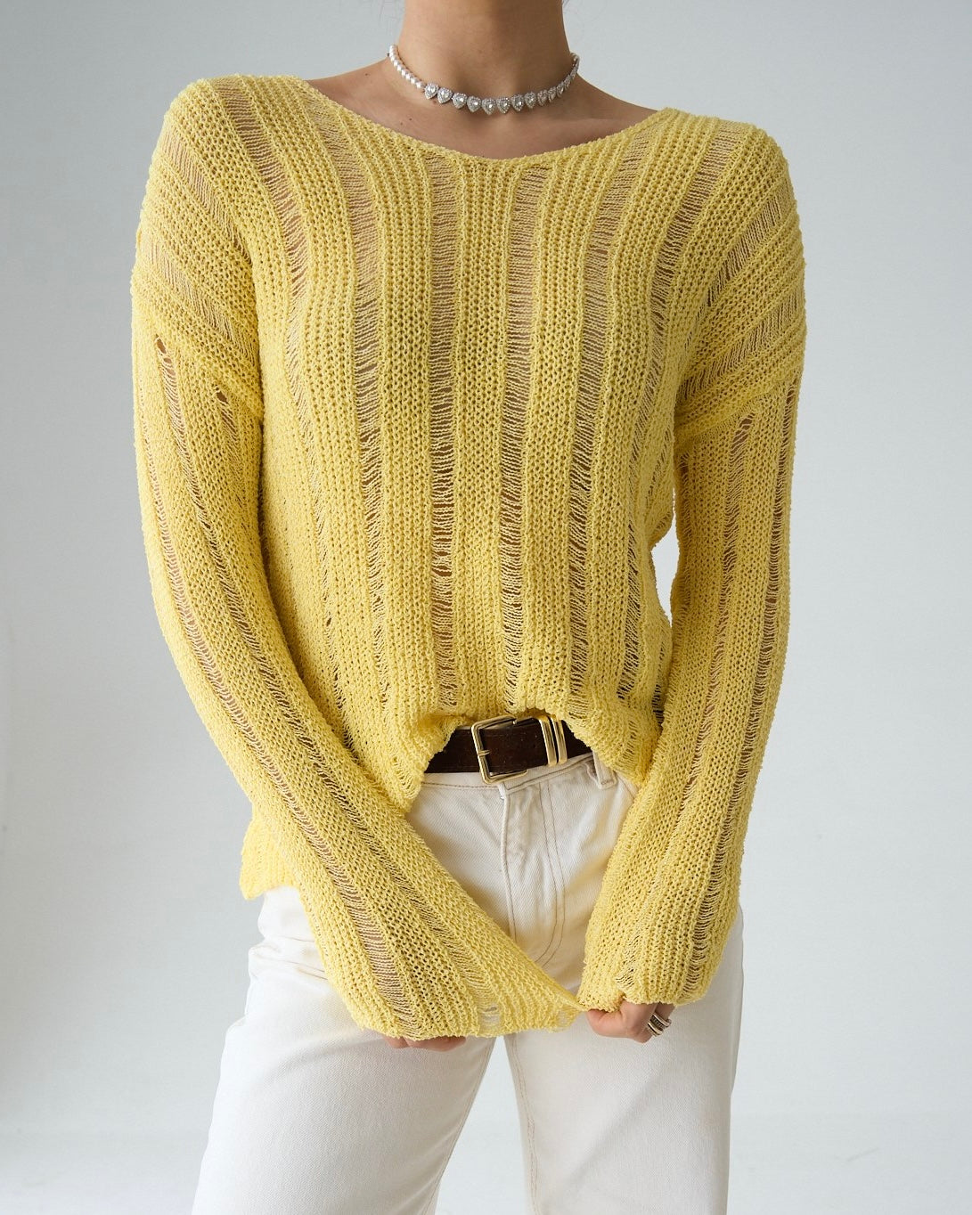 Yellow Knit Sweater