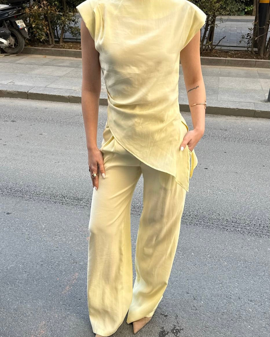 Yellow Asymmetrical Set