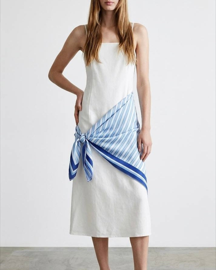 White Dress with Skirt