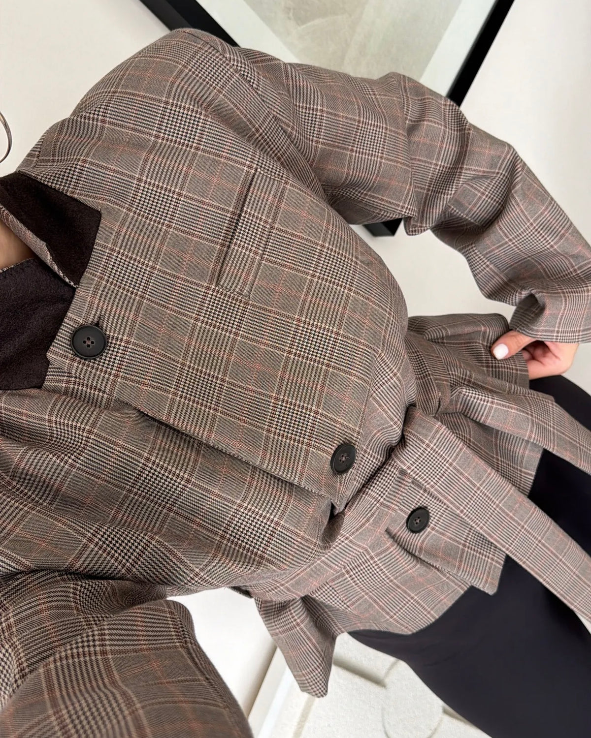 Checkered Blazer