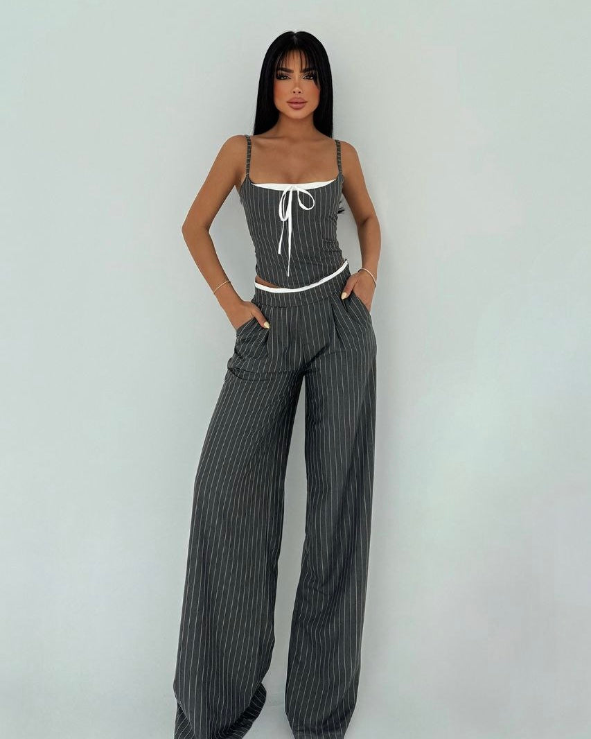 Grey Striped Set