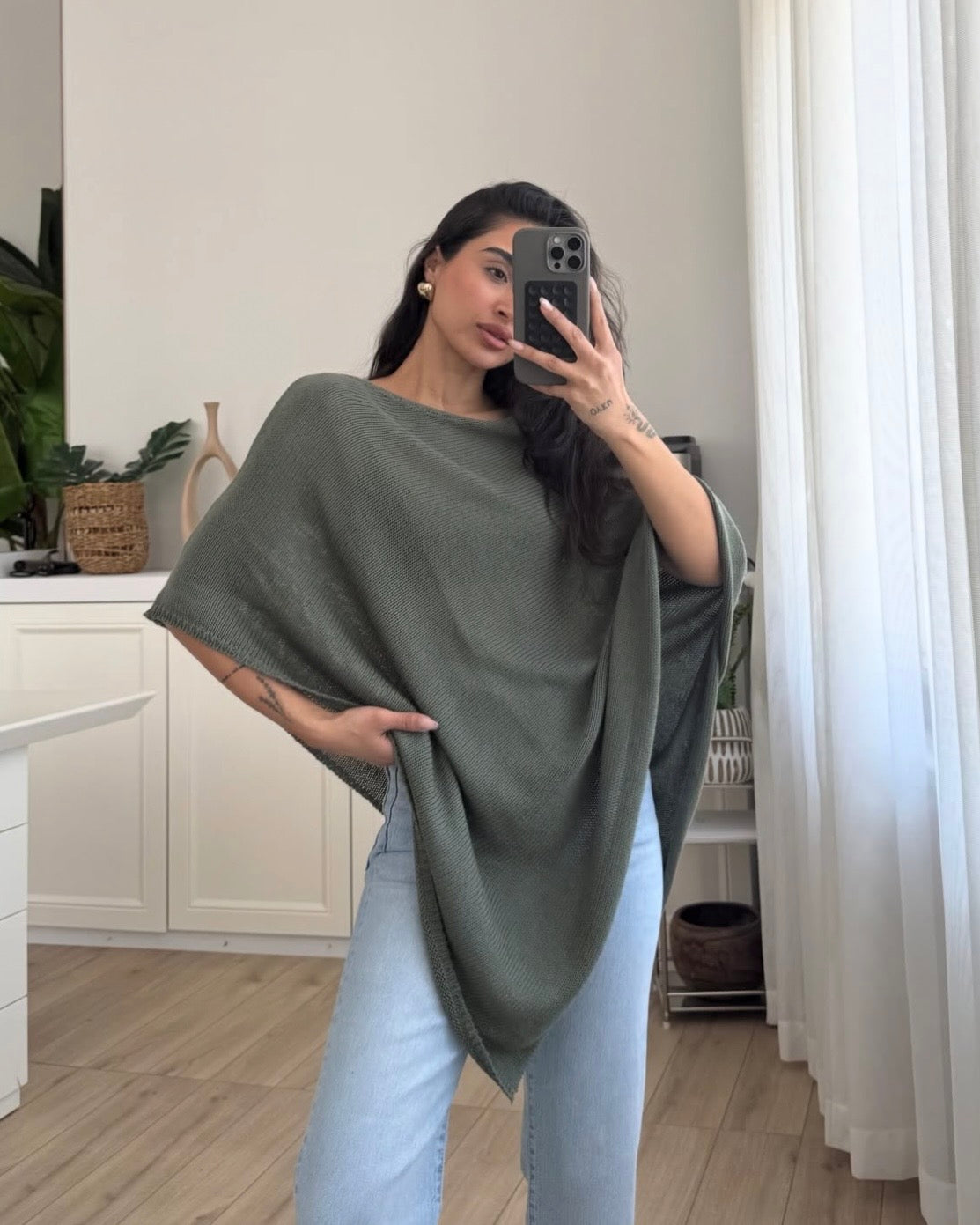 Army Green Poncho