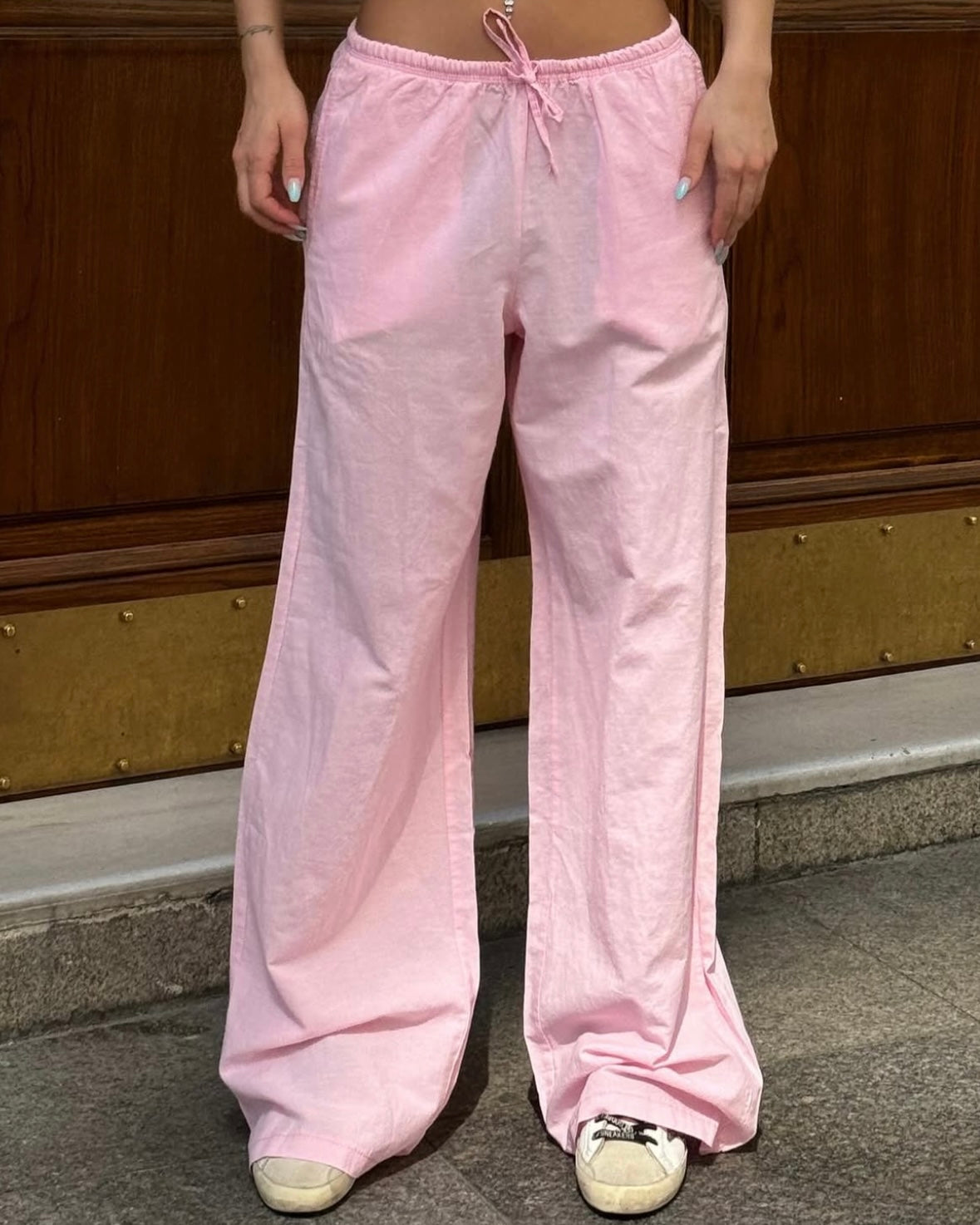 Pink Linen Pants