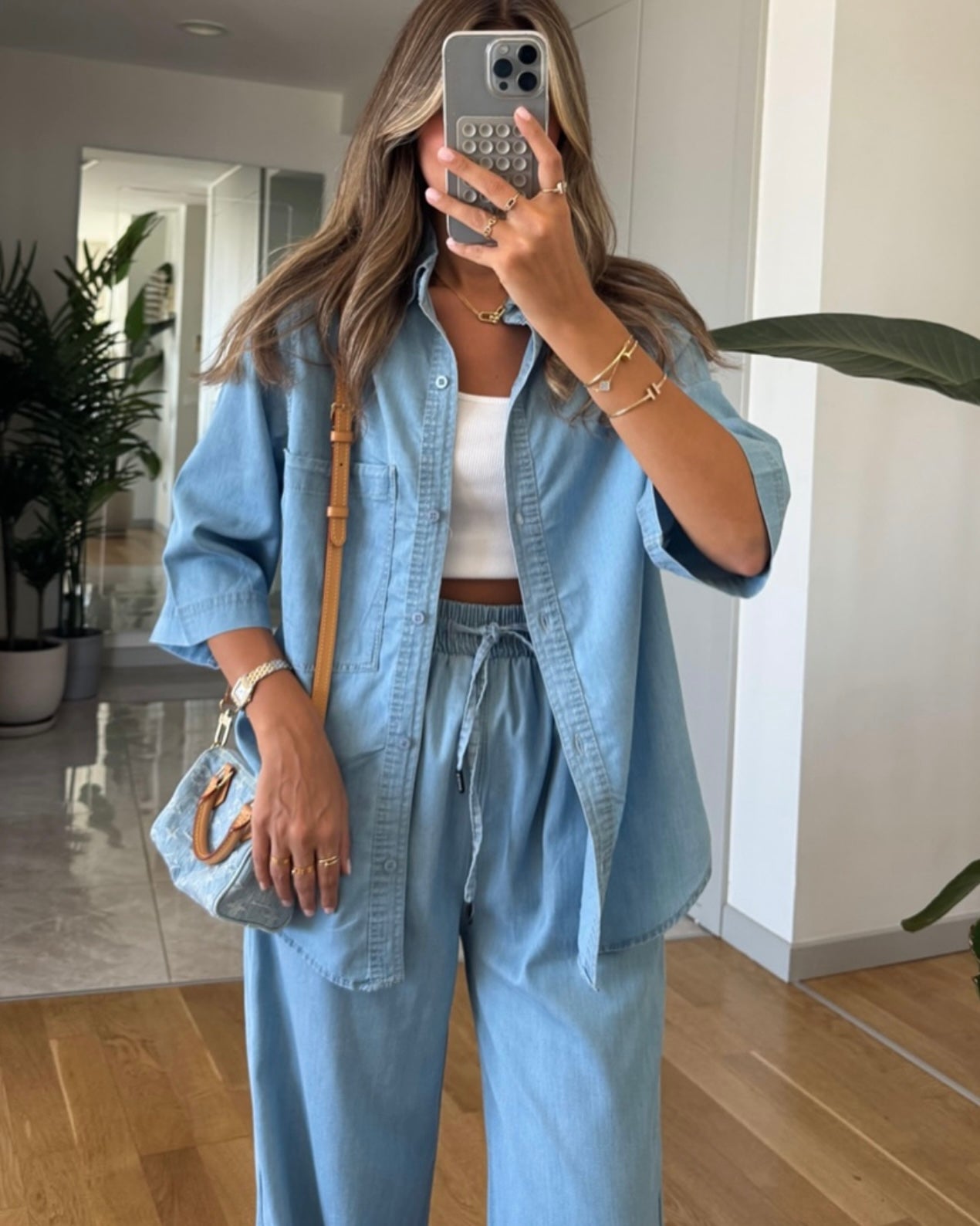 Light Blue Denim Set