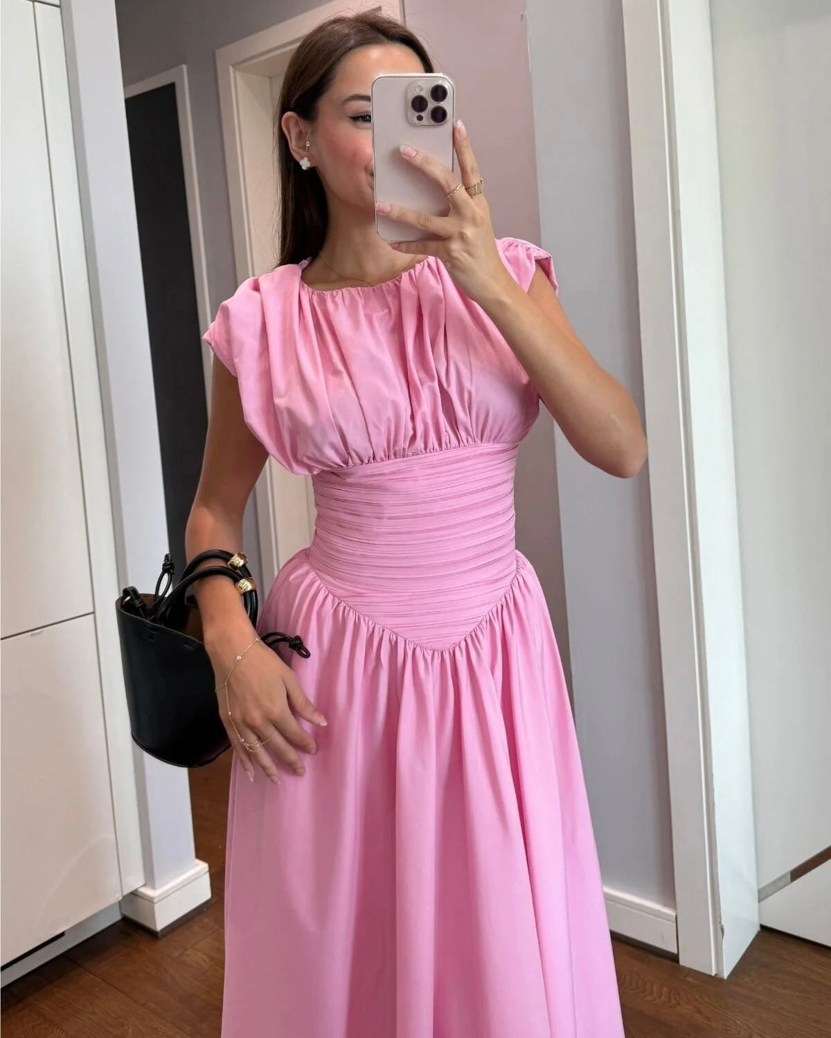 Pink Waisted Dress