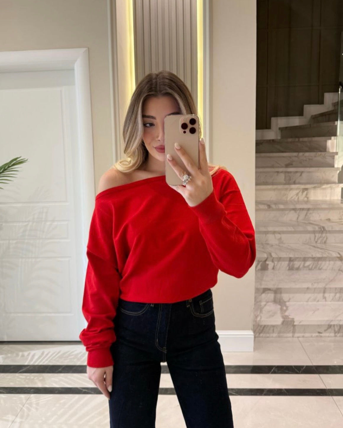 Red Off Shoulder