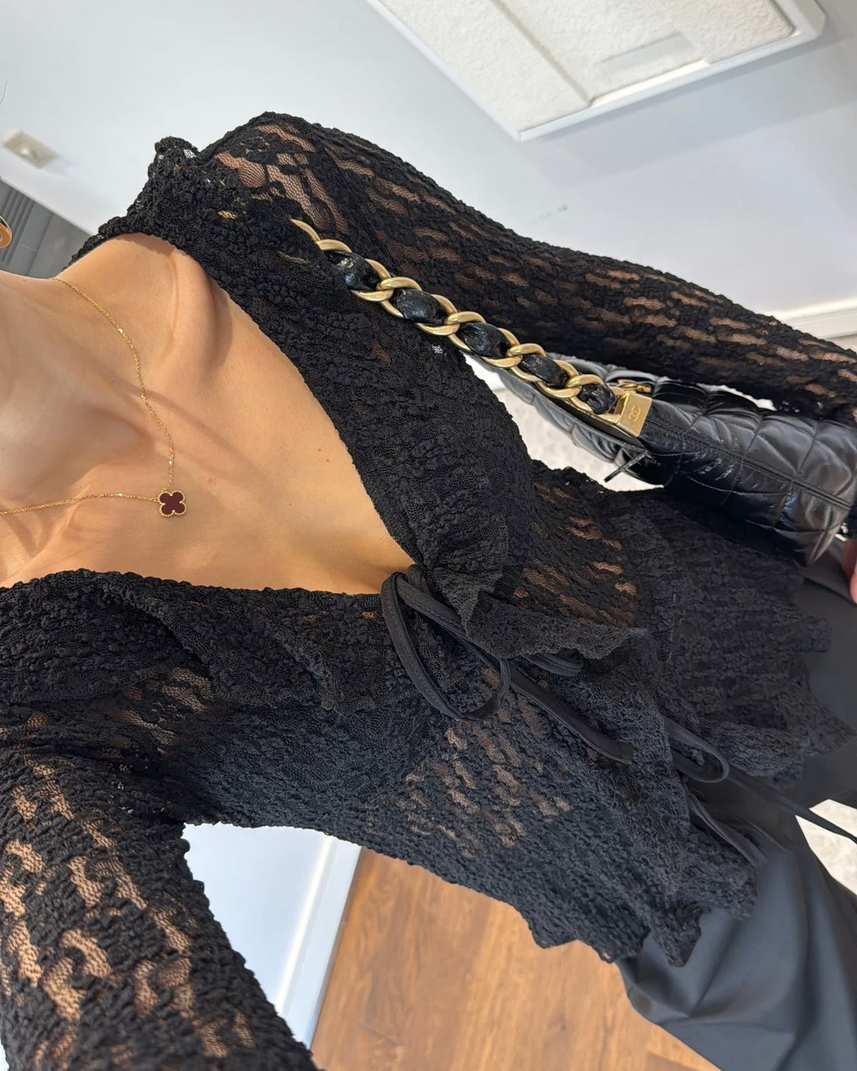 Black Lace Top