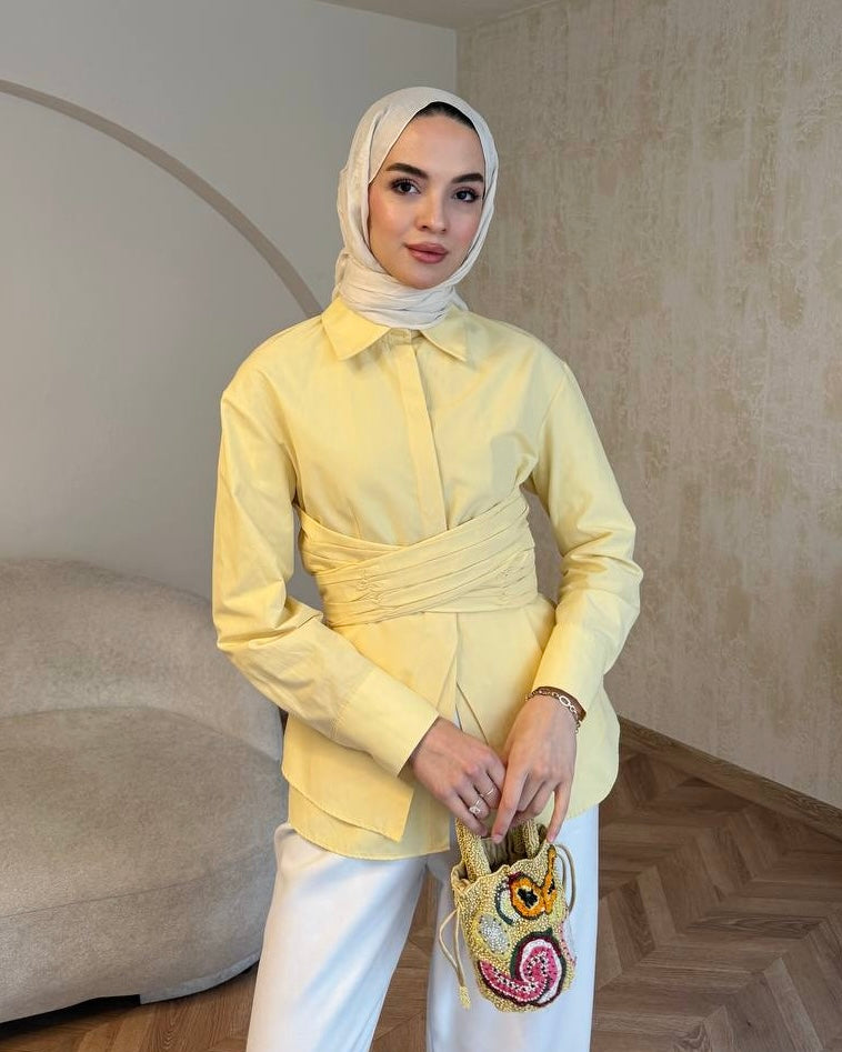 Yellow Waisted Shirt