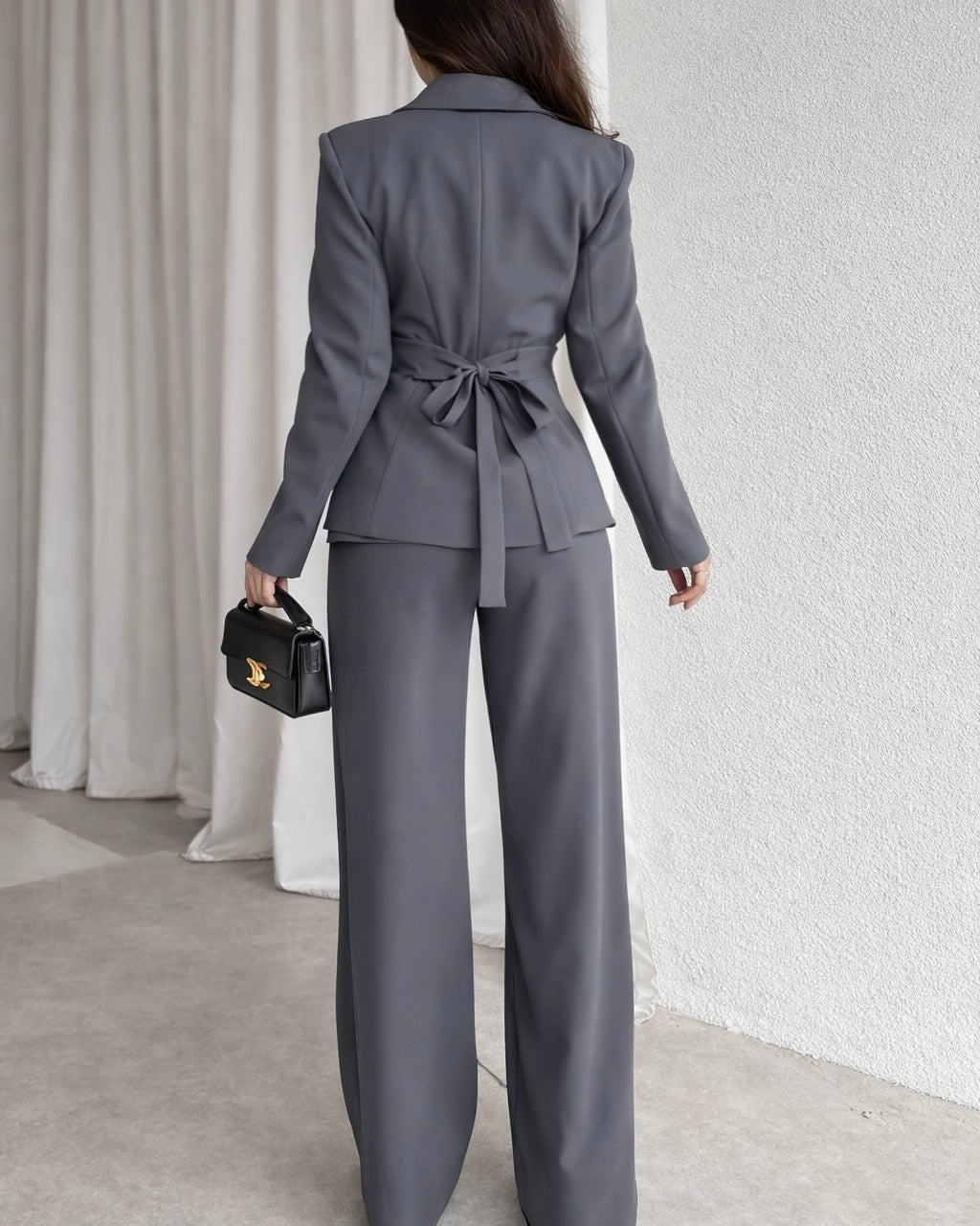 Grey Waisted Set (3 Pieces)