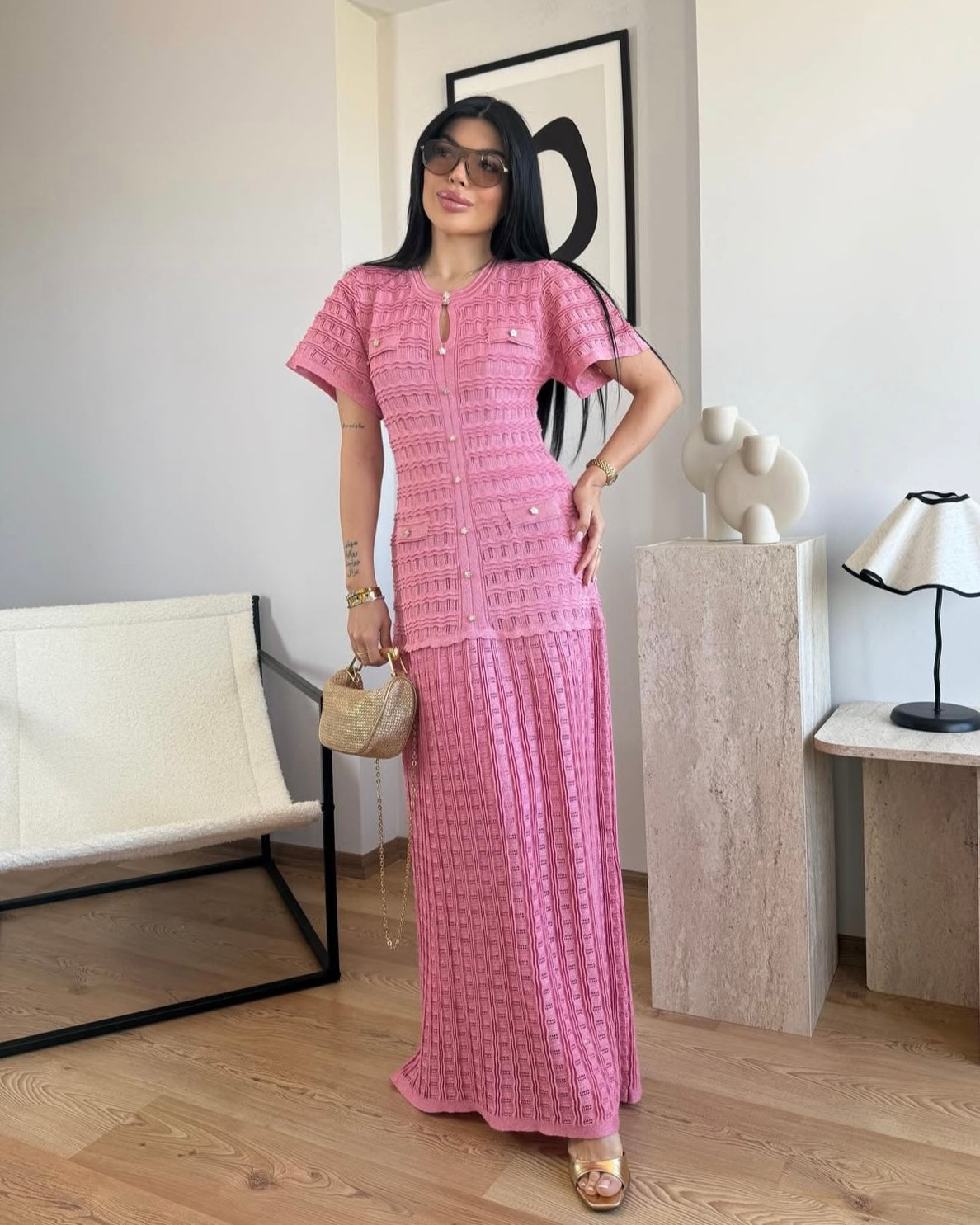 Pink Sandro Dress