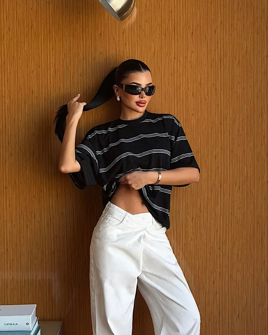 Black Striped T-shirt