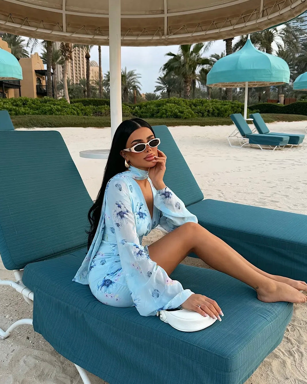 Blue Floral Dress