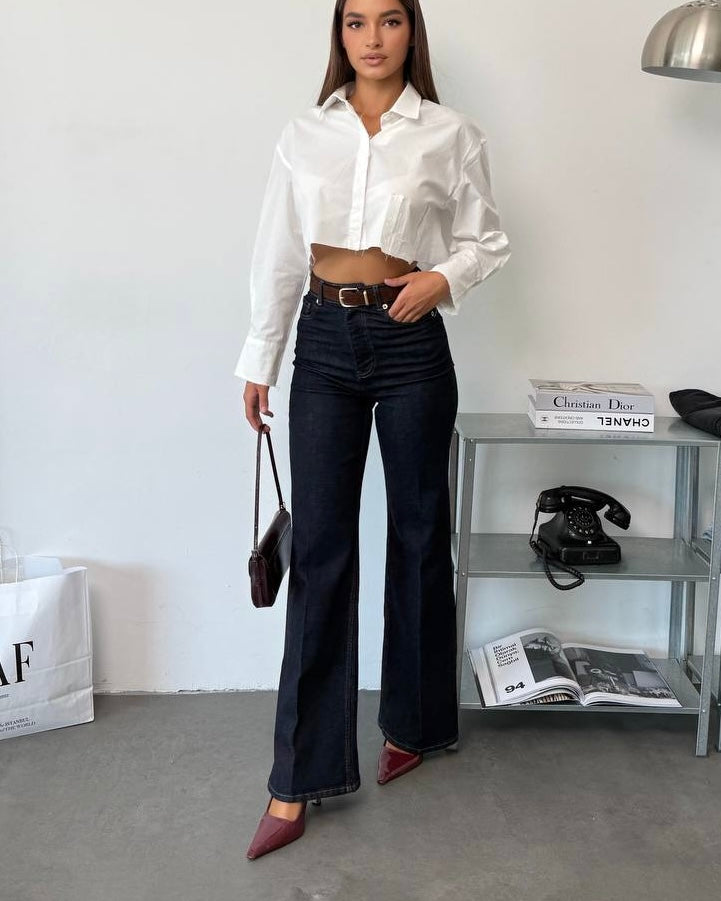 Dark Jeans with Belt