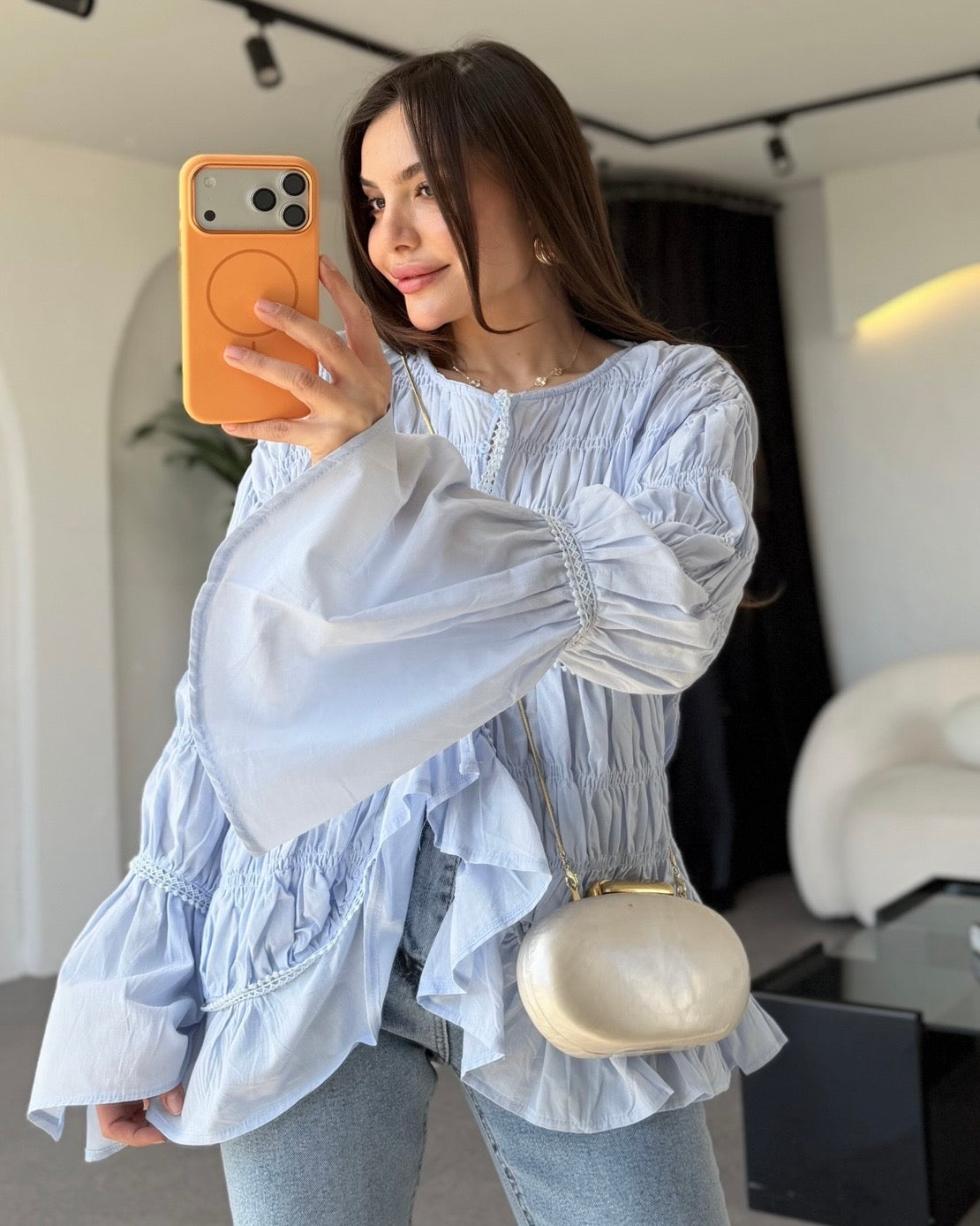 Baby Blue Blouse