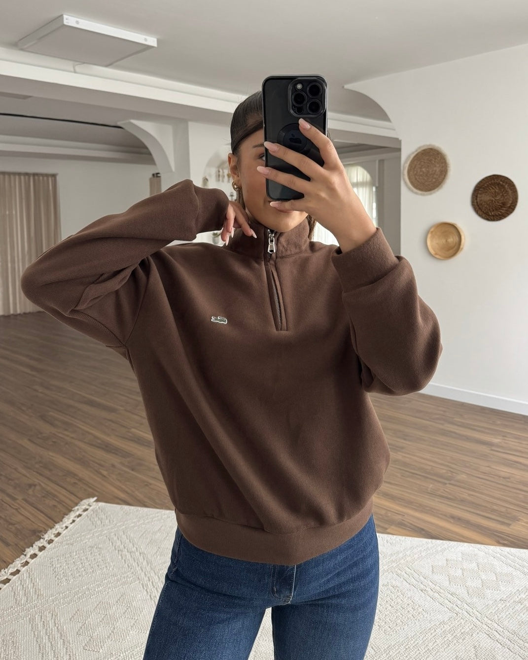 Brown Lacoste Sweater