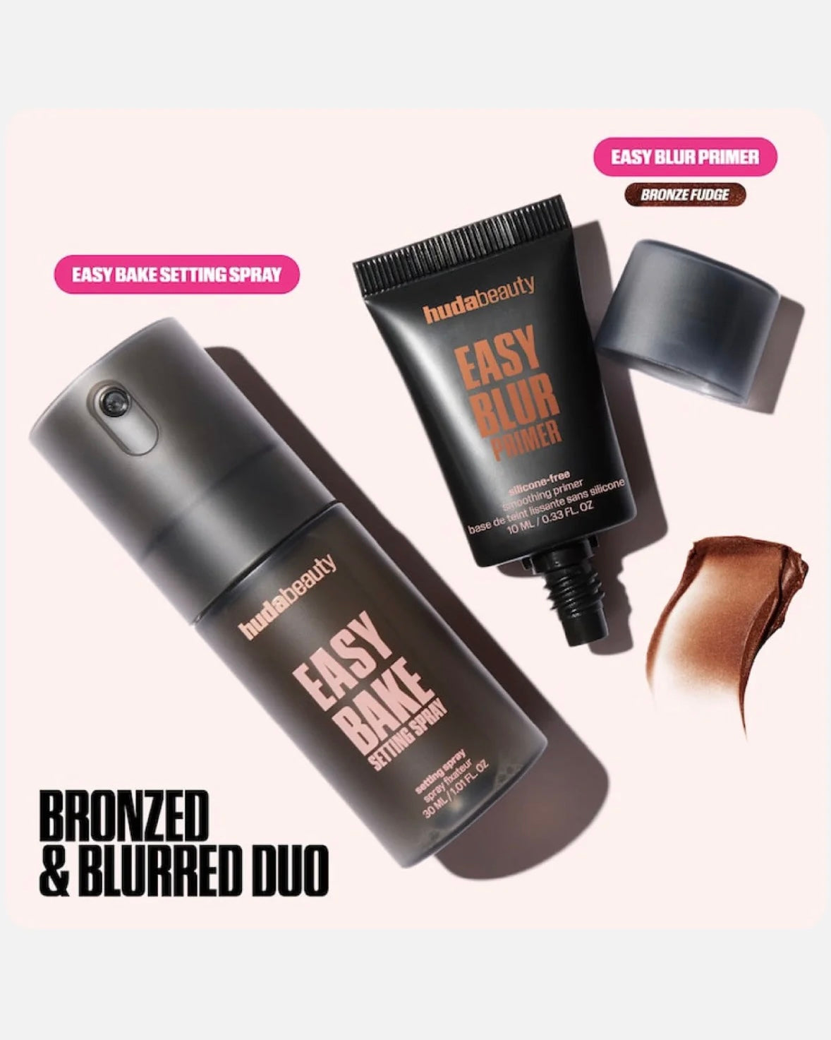 Huda Beauty Bronzed & Blurred Duo - Primer + Setting Spray