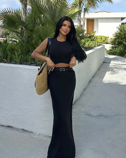 Black Set (Skirt & Top)