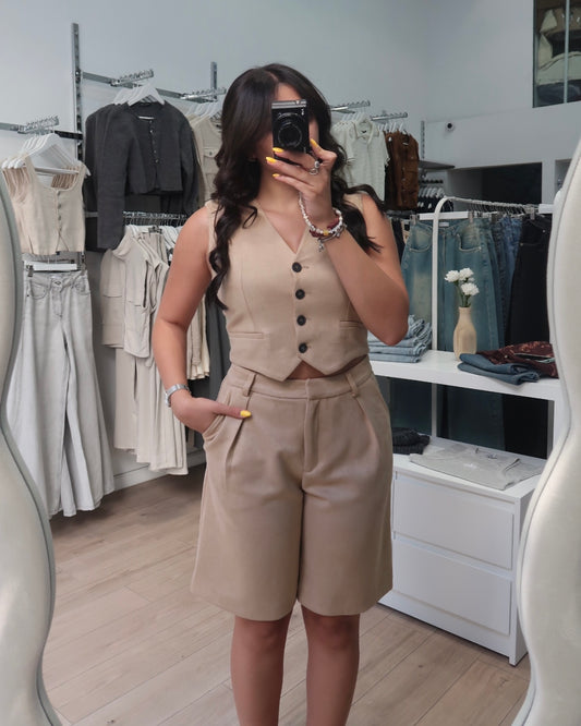 Beige 2 Piece Set
