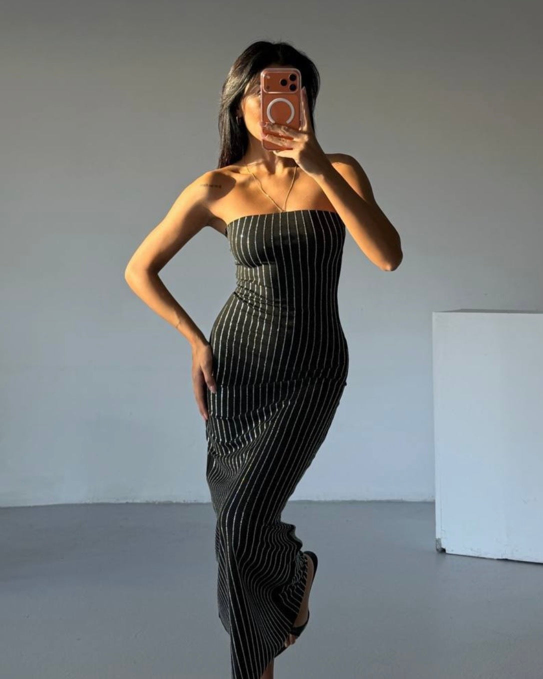 Black Beaded Dress