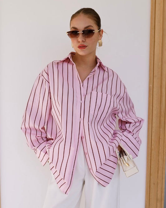 Pink Striped Shirt