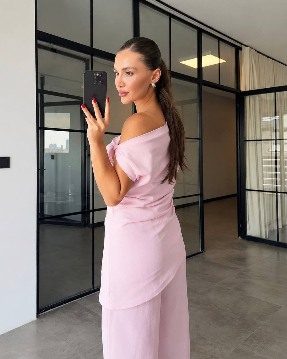 Pink Linen Set
