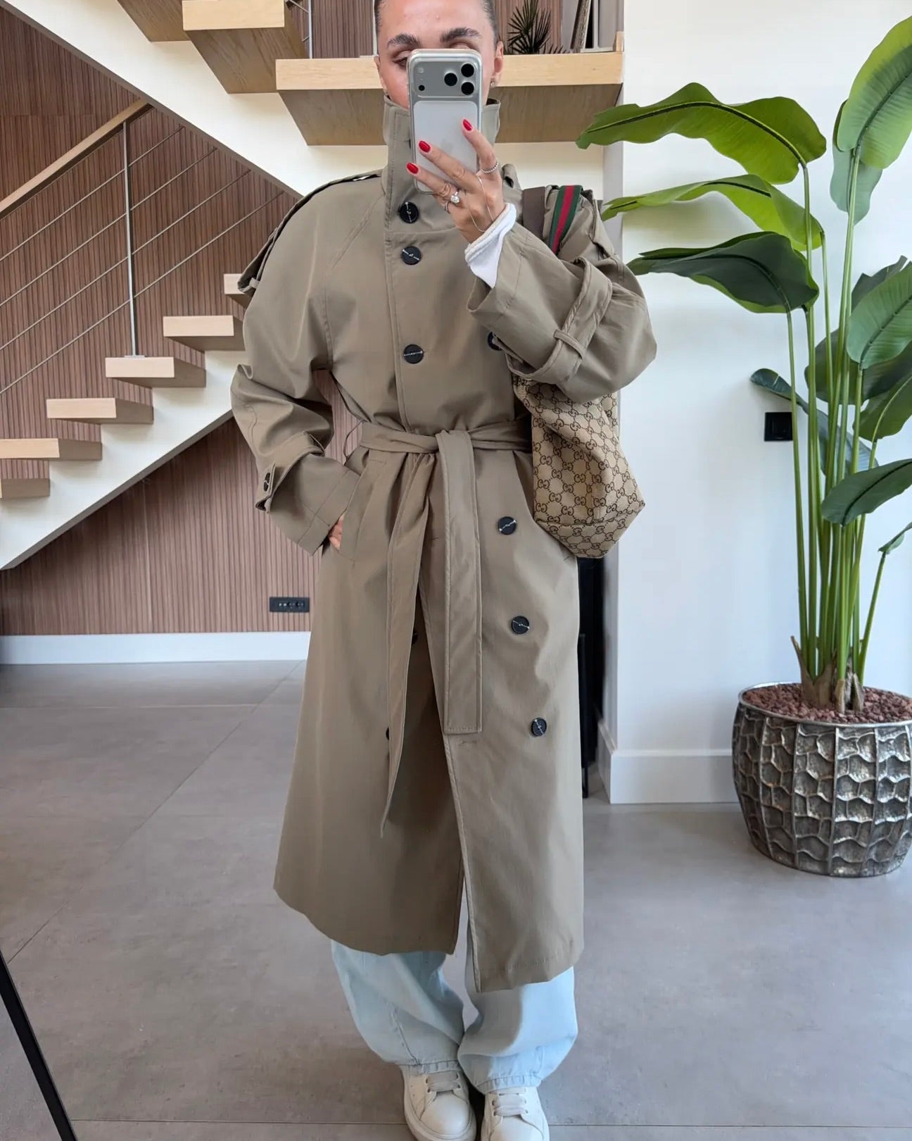 Army Green Trench Coat